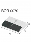 Долото культиватора приварноe BOR 0070 (40x70x12 мм) Agricarb