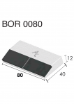 Долото культиватора приварноe BOR 0080 (40x80x12 мм) Agricarb