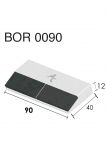 Долото культиватора приварноe BOR 0090 (40x90x12 мм) Agricarb