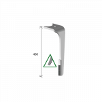 Нож ротационной бороны Amazone с 2x твердым сплавом DHA 2774-OD (правый) Agricarb